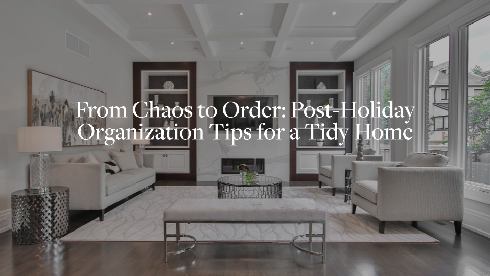 Organization Tips for a Tidy Home
